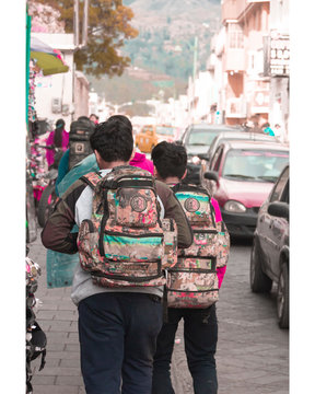 Tourists in the city