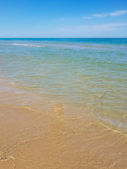 Southern Italy beach with crystalline water