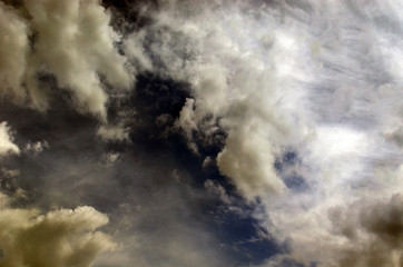 time lapse clouds over the river