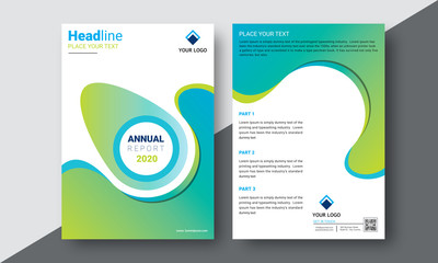 annual report-2020 flyer template
