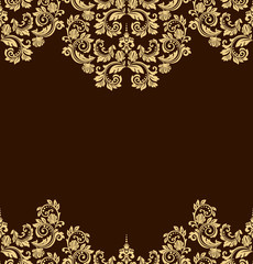 Abstract floral pattern. Vector seamless background. Perfect for invitations or announcements.