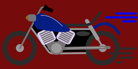 motorcycle with red  background