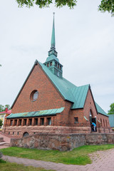 Finland, Aland Islands, Marienhamn,  Central Cathedral of Mariehamn, St. George's Church. Catholic...