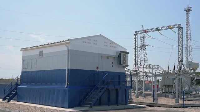 High-voltage substation operation in clear weather