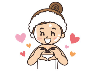 綺麗になって喜ぶ女性　美容　ビューティー　スキンケア