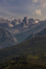 mountains in the snow