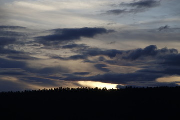 Twilight in the countryside