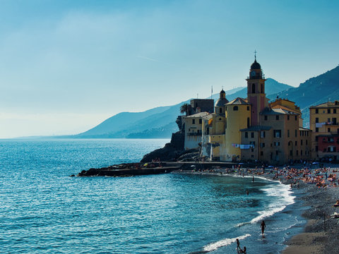 paesaggio dif Camogli in Liguria