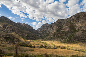 Beautiful landscape around Lamoille Canyon
