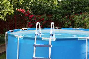 blue pool in the country 