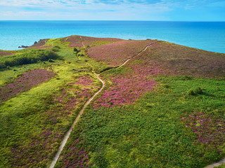 Scenic view of Cape d'Erquy, one of the most popular tourist destinations in Brittany, France