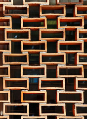 Air bricks wall pattern