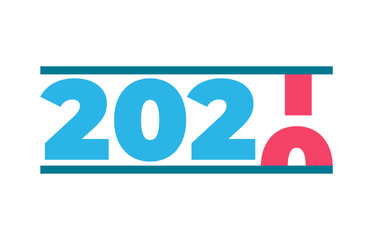 Happy new year 2021 vector background. Cover of card for 2021