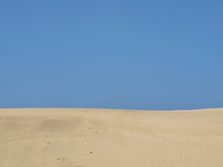 sand dunes and blue sky