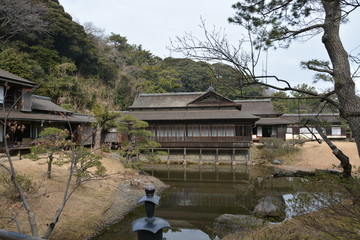 横浜　三渓園の風景