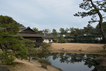 Fototapeta na wymiar 横浜　三渓園の風景
