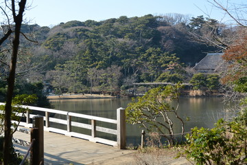 横浜　三渓園の風景