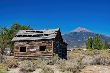 Sunny view of a beautiful abandoned house