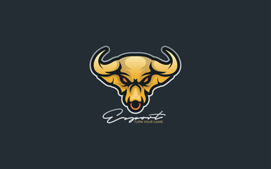 E sports elephant logo gaming mascot template