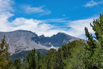 Sunny view of the beautiful Wheeler Peak