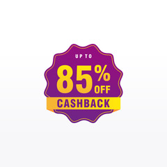 85 discount, Sales Vector badges for Labels, , Stickers, Banners, Tags, Web Stickers, New offer. Discount origami sign banner