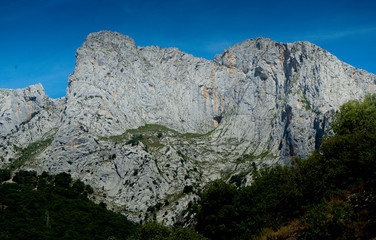 Fototapeta premium Stone mountain in Cantabria, Spain.