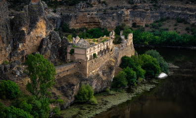 Fototapeta na wymiar Ruins of an ancient monastery in Castilla y León, Spain