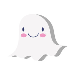 halloween ghost boo flat style icon