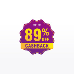 89 discount, Sales Vector badges for Labels, , Stickers, Banners, Tags, Web Stickers, New offer. Discount origami sign banner