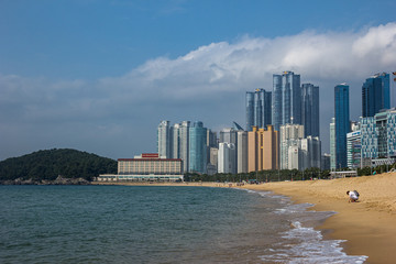 Beach on the Sea of Japan in Busan South Korea