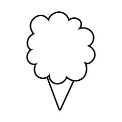 ice cream cone line style icon