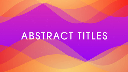 Modern Abstract Wave Titles