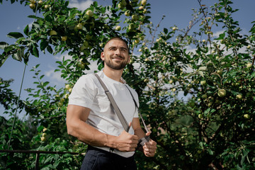 young man with a tree