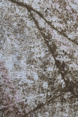 cracked and dusty floor tiles