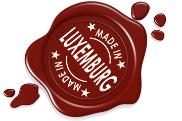 Label seal of made in Luxemburg