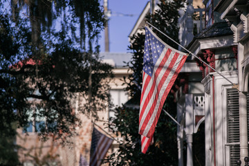 walking down the streets of savannah Georgia 