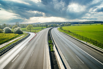 Fototapeta na wymiar Autobahn landscape