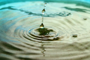 Close up of water droplet