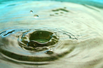 Close up of water droplet