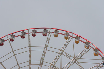 ferris wheel on a blue sky