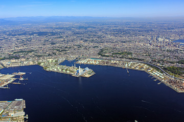 京葉コンビナート・根岸湾空撮