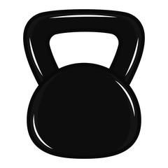 Fototapeta premium Isolated kettlebell icon. Gym weight icon - Vector
