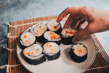 Delicious homemade sushi for everyone to enjoy 