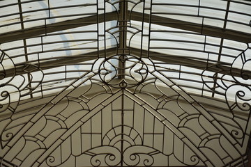 Metal grill design placed in ceiling of a museum