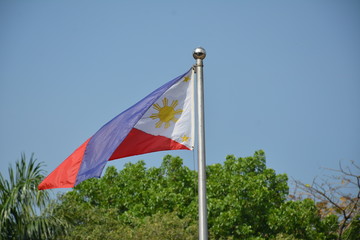 Philippine national flag in Manila, Philippines