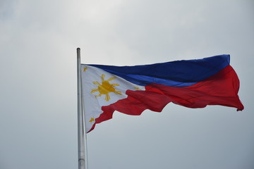 Philippine national flag in Manila, Philippines