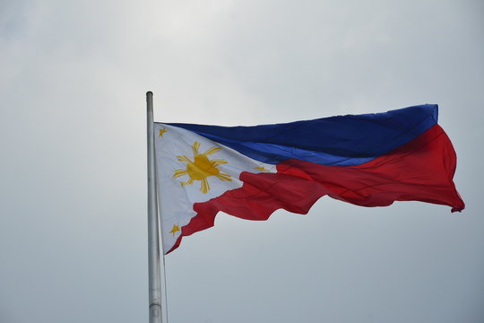 Philippine National Flag In Manila, Philippines