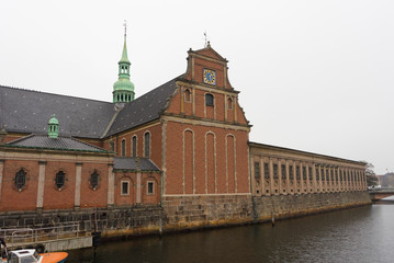 Exterior of the Church of Holmen or Holmens Kirke, it is a Parish church in central Copenhagen in Denmark