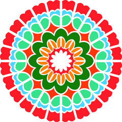 Colorful Mandalas for coloring book. Decorative round ornaments.vector mandala design.