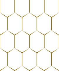 Obraz premium Seamless mesh textile surface design - transparent background - gold